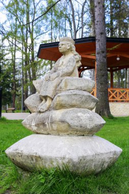 Rabka Zdroj, Polonya - 19 Nisan 2016: Prenses ve bezelye s