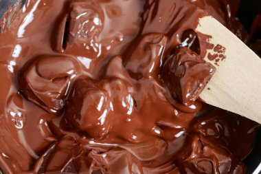 Melting a chocolate clipart