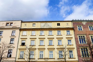 Krakow, Polonya - 19 Mart 2016: Antik başlanmasıyla Maly R çevresinde