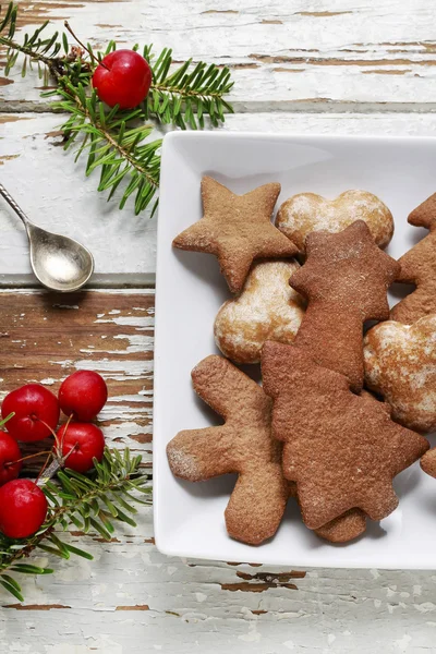 Galletas de Navidad de jengibre — Foto de Stock