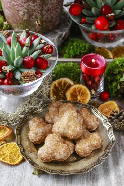 Christmas gingerbread cookies. — Stock Photo, Image