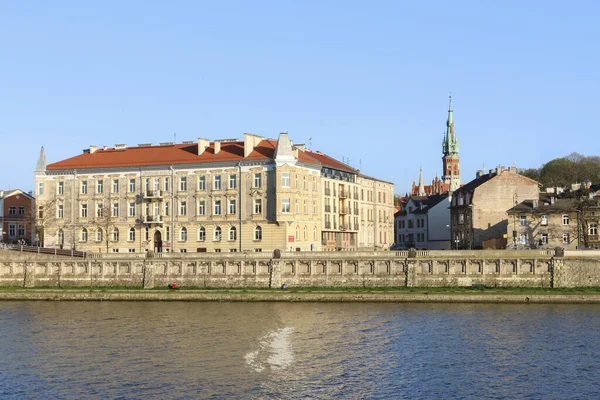 Anciennes Propriétés Quartier Podgorze Cracovie Pologne — Photo