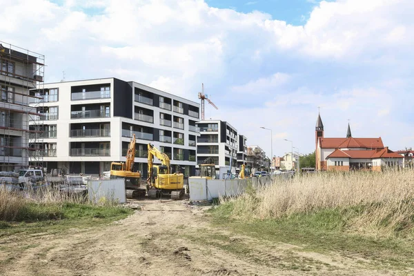 New Apartment Buildings Krakow Poland — Stock Photo, Image