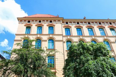 Polonya, Krakow 'daki eski apartmanlar.