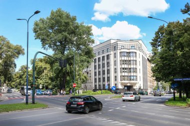 Polonya, Krakow 'daki modern apartman binası.