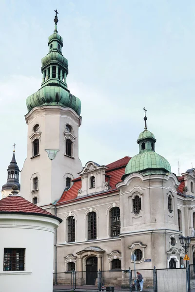 Rynek Kościół Pszczynie Polska — Zdjęcie stockowe