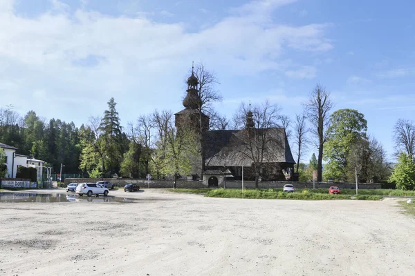 Historisk Träkyrka Som Används Som Etnografiskt Museum Rabka Zdroj Polen — Stockfoto