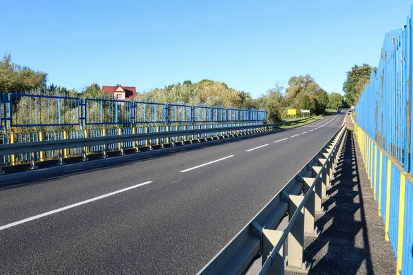 Camino Del Asfalto Unión Europea Recursos Gráficos — Foto de Stock