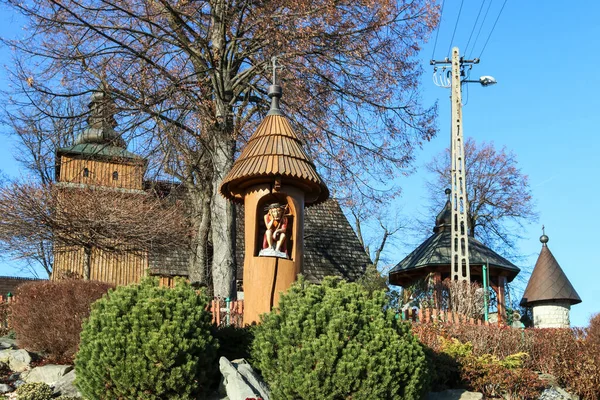 Historische Holzkirche Krzeczow Und Umgebung — Stockfoto