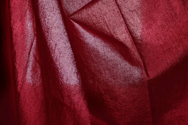 Огненно Красная Ткань Теневыми Полосками Графические Ресурсы — стоковое фото