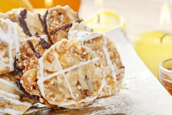 Sesame and nut turkish cookies — Stock Photo, Image