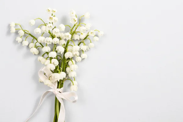 Lilly of the valley flowers, copy space — Stock Photo, Image