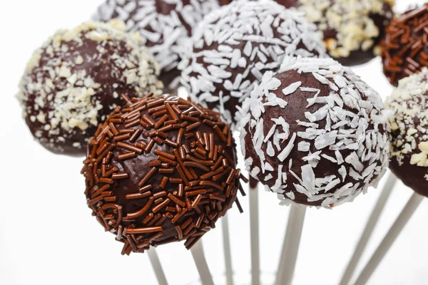 Bolo de chocolate pops — Fotografia de Stock