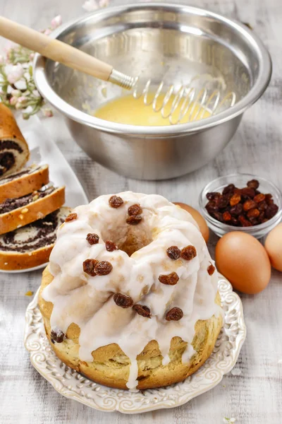 Making traditional easter cake — Stock Photo, Image