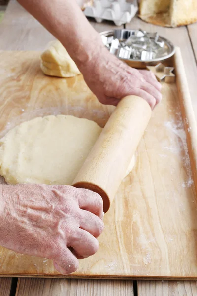 Pasta yapma adımları — Stok fotoğraf