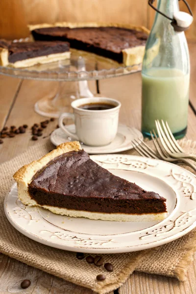 Chocolate tart — Stock Photo, Image