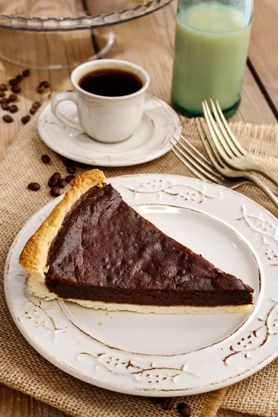 Chocolate tart — Stock Photo, Image