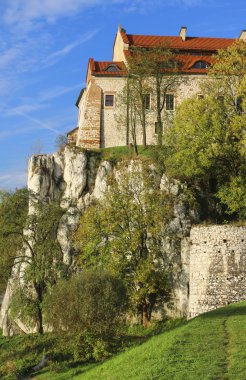 o Benedictine Abbey içinde Tyniec, Krakow, Polonya.