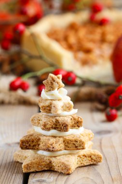 gingerbread Noel ağaçları. 