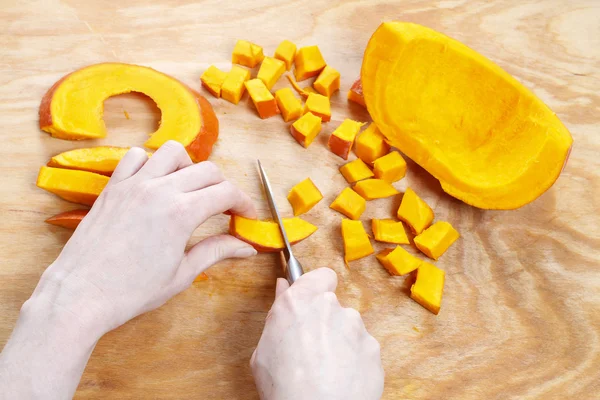 How to make a pumpkin tart — Stock Photo, Image