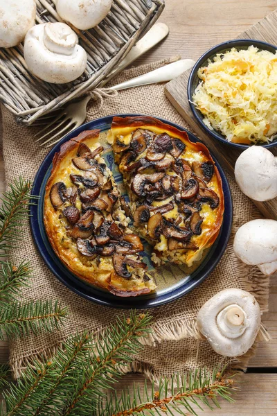 Mantarlı börek — Stok fotoğraf