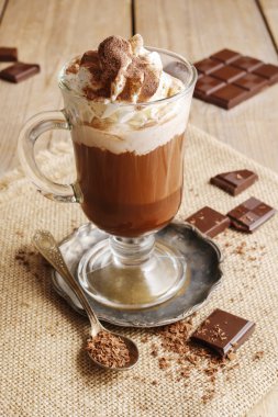 İrlanda kahvesi ahşap tablo