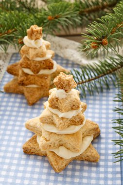 gingerbread Noel ağaçları