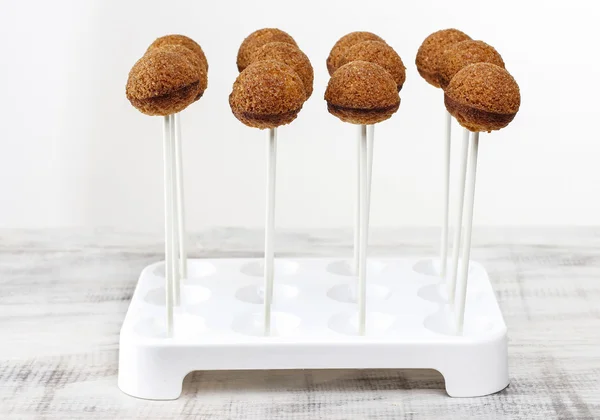 Cake pops innan dekorera — Stockfoto