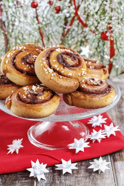 Kanelbulle - rollos de canela sueca —  Fotos de Stock