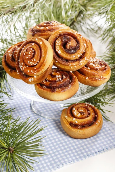 Kanelbulle - swedish cinnamon rolls — Stock Photo, Image