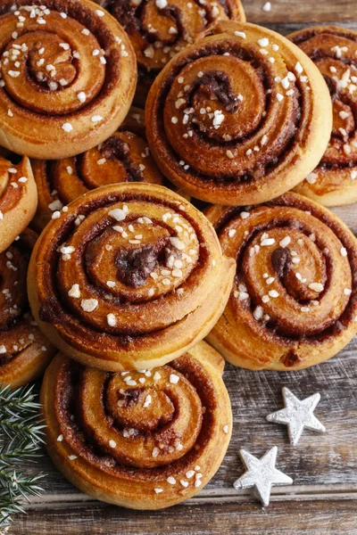 Kanelbulle - rollos de canela sueca —  Fotos de Stock