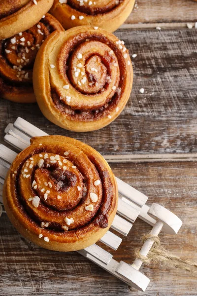 Kanelbulle - rollos de canela sueca — Foto de Stock