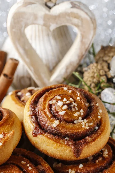 Kanelbulle - swedish cinnamon rolls — Stock Photo, Image
