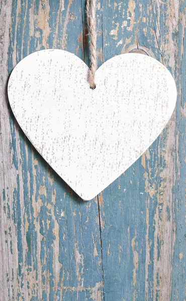 Сердце на деревянном фоне Стоковая Картинка