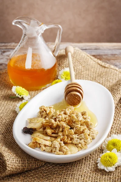 Müsli med honung — Stockfoto