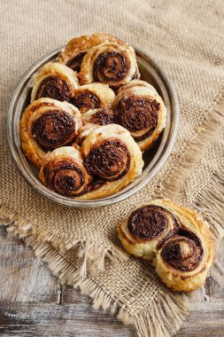 Heva bisküvi - Fransız Çerezler puf böreği ve chocol yapılan