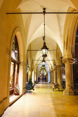 Sukiennice, Krakow, Polonya Main Market Square (Rynek).