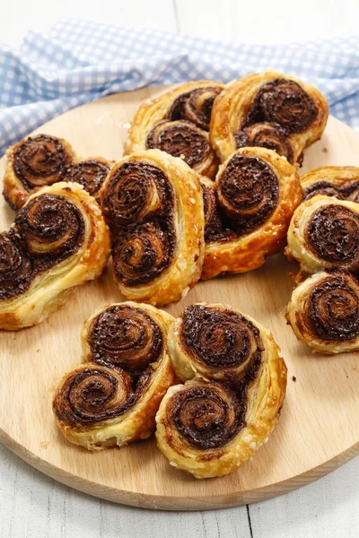 Biscotti Palmier - dessert francese — Foto Stock