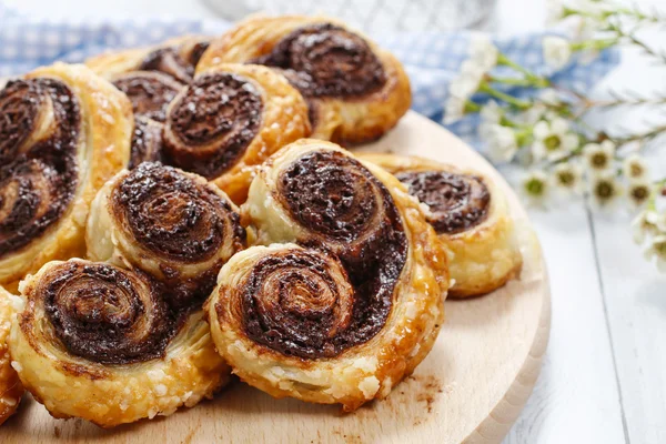 Palmier biscuits - french dessert — Stock Photo, Image