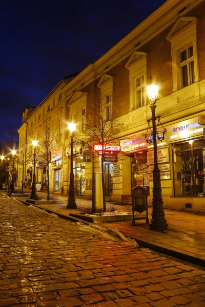 Ancient tenements in old town, Wieliczka, Poland.