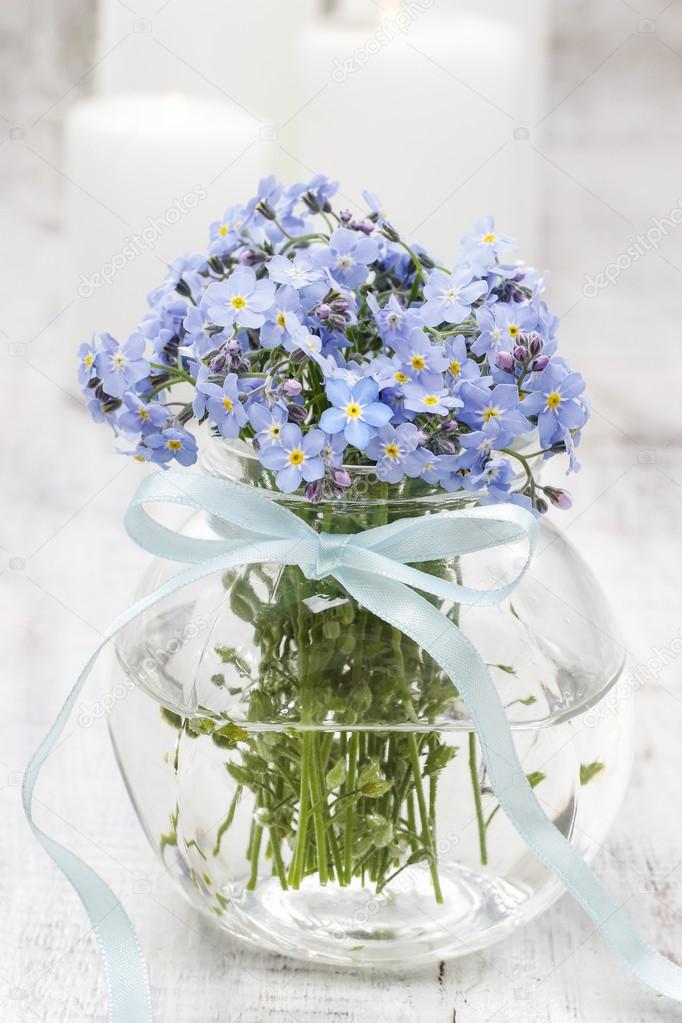 Bouquet of forget-me-not flowers