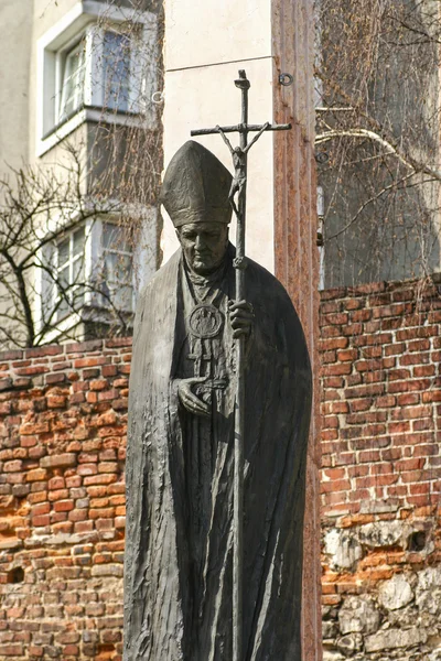 Μνημείο του παπά John Paul Ii, Κρακοβία, Πολωνία — Φωτογραφία Αρχείου