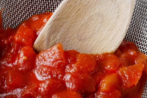 Att göra tomatsås — Stockfoto
