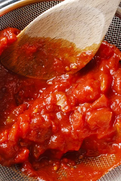 Dokonywanie sos pomidorowy — Zdjęcie stockowe
