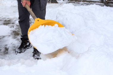 Kaldırım üzerinden çıkarmadan kar kar fırtınası sonra dostum. Kış saati