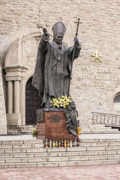 Monument of Pope John Paul II in Limanowa, Poland. — Stock Photo, Image