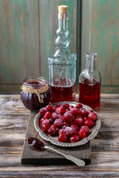 Frozen cherries fruits — Stock Photo, Image