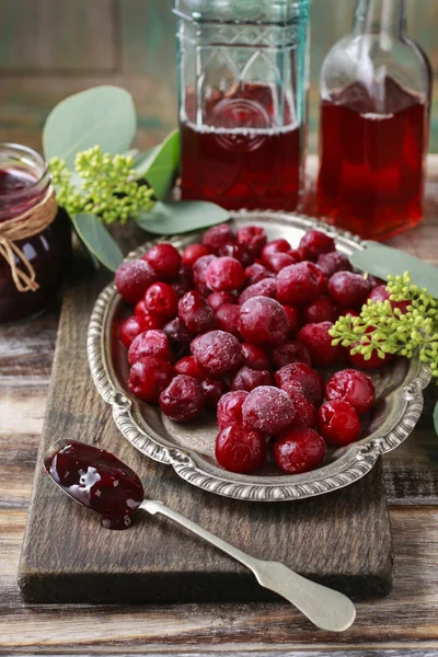 Frozen cherries fruits — Stock Photo, Image