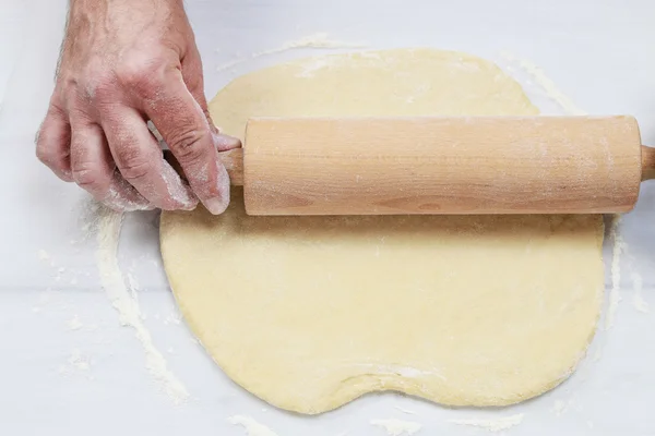 Come fare biscotti al cioccolato. Passo dopo passo — Foto Stock