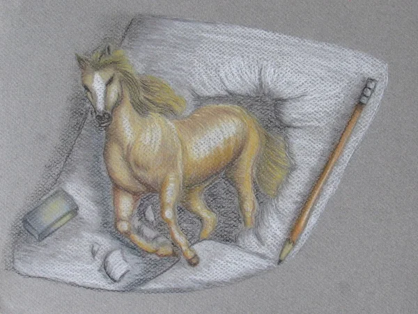 Fantasy disegno del cavallo — Foto Stock